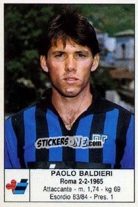 Sticker Paolo Baldieri - Calciatori 1985-1986 n. 151 - Edis