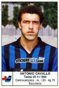 Figurina Antonio Cavallo - Calciatori 1985-1986 - Edis