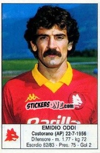 Cromo Emidio Oddi - Calciatori 1985-1986 - Edis