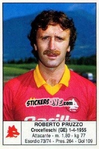 Cromo Roberto Pruzzo - Calciatori 1985-1986 - Edis