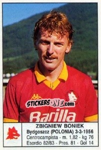 Sticker Zbigniew Boniek - Calciatori 1985-1986 - Edis