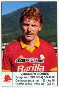 Sticker Zbigniew Boniek - Calciatori 1985-1986 n. 165 - Edis