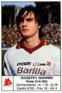 Figurina Giuseppe Giannini - Calciatori 1985-1986 - Edis