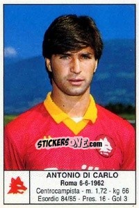 Sticker Antonio Di Carlo - Calciatori 1985-1986 n. 167 - Edis