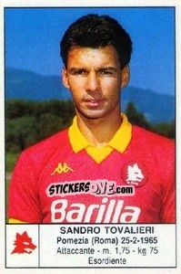 Sticker Sandro Tovalieri - Calciatori 1985-1986 n. 168 - Edis