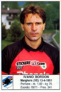 Sticker Ivano Bordon - Calciatori 1985-1986 - Edis