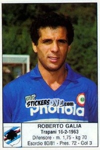 Sticker Roberto Galia - Calciatori 1985-1986 - Edis