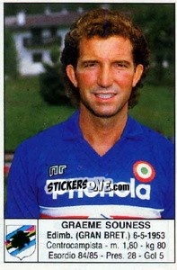 Sticker Graeme Souness - Calciatori 1985-1986 - Edis