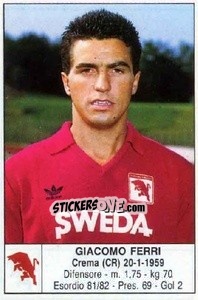 Figurina Giacomo Ferri - Calciatori 1985-1986 - Edis