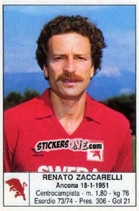 Cromo Renato Zaccarelli - Calciatori 1985-1986 - Edis