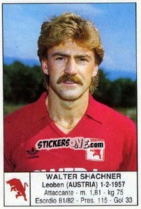 Figurina Walter Shachner - Calciatori 1985-1986 - Edis