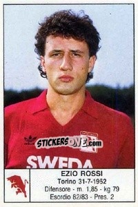 Cromo Ezio Rossi - Calciatori 1985-1986 - Edis