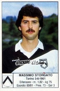 Figurina Massimo Storgato - Calciatori 1985-1986 - Edis