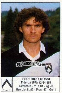 Cromo Federico Rossi - Calciatori 1985-1986 - Edis