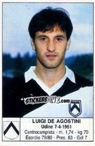 Sticker Luigi De Agostini - Calciatori 1985-1986 n. 202 - Edis