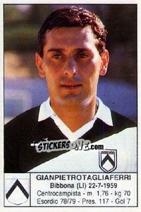 Sticker Gianpietro Tagliaferri - Calciatori 1985-1986 n. 204 - Edis
