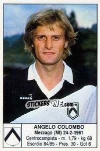 Figurina Angelo Colombo - Calciatori 1985-1986 - Edis