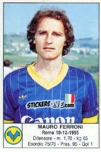 Figurina Mauro Ferroni - Calciatori 1985-1986 - Edis