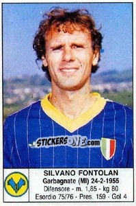 Cromo Silvano Fontolan - Calciatori 1985-1986 - Edis