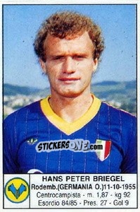 Figurina Hans Peter Briegel - Calciatori 1985-1986 - Edis