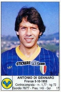 Figurina Antonio Di Gennaro - Calciatori 1985-1986 - Edis