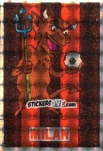 Sticker Mascotte Milan - Calciatori 1985-1986 n. 25A - Edis
