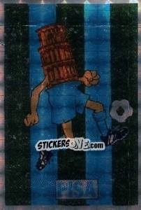 Sticker Mascotte Pisa - Calciatori 1985-1986 n. 27A - Edis