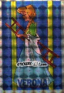 Sticker Mascotte Verona - Calciatori 1985-1986 - Edis