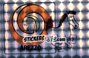 Sticker Scudetto Arezzo - Calciatori 1985-1986 n. 45A - Edis