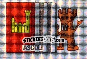 Sticker Scudetto Ascoli - Calciatori 1985-1986 - Edis