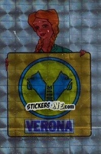 Sticker Scudetto Verona - Calciatori 1985-1986 n. 16A - Edis