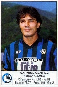Sticker Carmine Gentile - Calciatori 1985-1986 n. 3 - Edis
