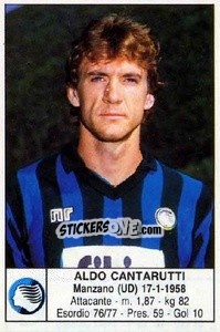Sticker Aldo Cantarutti - Calciatori 1985-1986 n. 9 - Edis