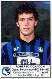 Sticker Roberto Donadoni - Calciatori 1985-1986 n. 10 - Edis