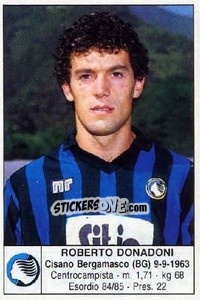 Sticker Roberto Donadoni - Calciatori 1985-1986 - Edis