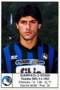 Cromo Giampaolo Rossi - Calciatori 1985-1986 - Edis