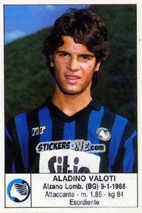 Sticker Aladino Valoti - Calciatori 1985-1986 n. 14 - Edis