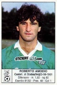 Sticker Roberto Amodio - Calciatori 1985-1986 - Edis