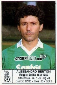 Sticker Alessandro Bertoni - Calciatori 1985-1986 - Edis