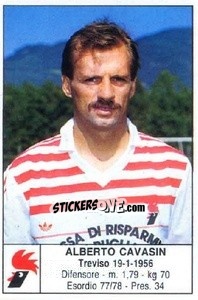 Sticker Alberto Cavasin - Calciatori 1985-1986 - Edis