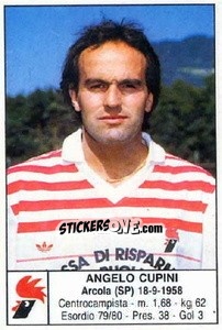 Figurina Angelo Cupini - Calciatori 1985-1986 - Edis