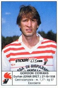 Sticker Gordon Cowans - Calciatori 1985-1986 - Edis