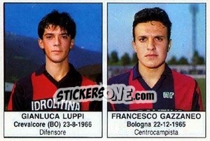 Sticker Gianluca Luppi / Francesco Gazzaneo - Calciatori 1985-1986 n. 240 - Edis
