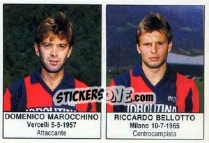 Sticker Domenico Marocchino / Riccardo Bellotto - Calciatori 1985-1986 n. 245 - Edis
