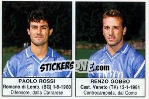 Figurina Paolo Rossi / Renzo Gobbo - Calciatori 1985-1986 - Edis