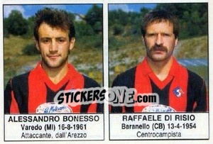 Sticker Alessandro Bonesso / Raffaele Di Risio - Calciatori 1985-1986 n. 263 - Edis