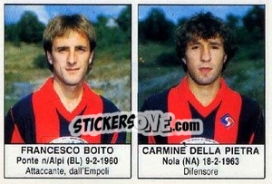 Sticker Francesco Boito / Carmine Della Pietra - Calciatori 1985-1986 - Edis