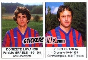 Sticker Donizete Luvanor / Piero Braglia - Calciatori 1985-1986 n. 270 - Edis