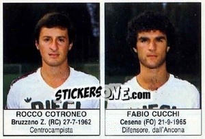 Sticker Rocco Cotroneo / Fabio Cucchi - Calciatori 1985-1986 n. 287 - Edis