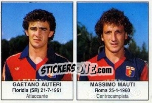Sticker Gaetano Auteri / Massimo Mauti - Calciatori 1985-1986 n. 308 - Edis